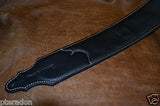 Franklin Guitar Strap Model #8L2C-BK-R,padded bk leather with red leather insert