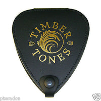 Timber Tones Leather Pick Holder, Complete Exotic Wood Pick Set, standard series