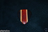 Timber Tones Zone Tones, Padauk Based, laminated guitar pick,w/haldu, Ebony