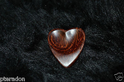 Timber Tones Heart Tones Indian Rosewood Exotic Wood Guitar Pick