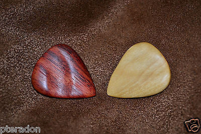 Timber Tones Guitar Picks 2pk Groovy Tones, Royal Br, Katafray Exotic Wood Picks