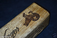 Laser Engraved Bar Tap Handles, Bar Taps, Drink, Name or Logo,in Korina, Limba