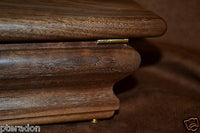 Jewelry Box, Custom Made, Flamed Bastogne Walnut, Full Inlaid Engraved Name