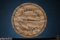 Laser Engaved Bar Drink Coasters, Name/Logo Engraved in Tiger or Quilted Maple