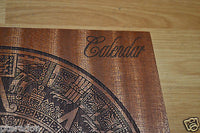 Laser Engaved Mayan Calendar Aztec Dec 21, 2012 in Sapele Mahogany