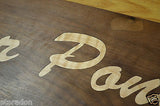 Laser Engraved and Inlaid House Address or Store Retail Wooden Sign