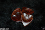 Timber Tones Heart Tones Indian Rosewood Exotic Wood Guitar Pick