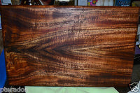Jewelry Box, Custom Made, Flamed Hawaiian Koa two suede lined Tiger Maple trays