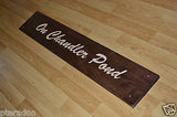 Laser Engraved and Inlaid House Address or Store Retail Wooden Sign
