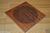 Laser Engaved Mayan Calendar Aztec Dec 21, 2012 in Sapele Mahogany