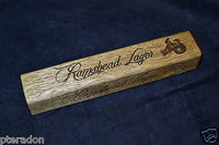 Laser Engraved Bar Tap Handles, Bar Taps, Drink, Name or Logo,in Korina, Limba
