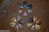 Timber Tones Leather Pick Holder, Complete Exotic Wood Pick Set, standard series