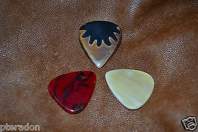 Timber Tones Guitar Picks 3pk Anemone, Bloody Basin Jasper, White Buffalo Bone