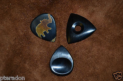 Timber Tones Guitar Picks 3pk Elephant, Ebony Star Tones, Ebony Groove Tones
