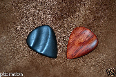 Timber Tones Guitar Picks 2pk Groovy Tones, Ebony,Royal Blood Rosewood Picks
