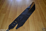 Carlino Custom Soft Upholstery Leather and Suede Guitar Strap Black