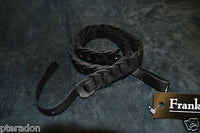 Franklin Guitar Strap # 7-BK Mandolin Strap, soft black glove leather, woven