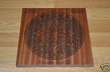 Laser Engaved Mayan Calendar Aztec Dec 21, 2012 in Sapele Mahogany