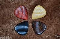 Timber Tones Picks 4pk Groovy Tones,Ebony,R'wood,Katrafay,Royal Blood R'wood