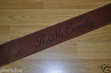 Laser Engraved Custom Leather Guitar Strap Great Christmas Gift, or Band Promo