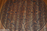 Laser Engaved Mayan Calendar Aztec Dec 21, 2012 in Sapele Mahogany
