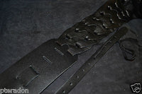Franklin Banjo Strap Model BJGL-BK-BK "NEW ITEM" woven Leather Link Banjo strap