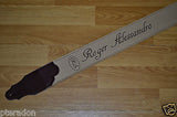 Laser Engraved Custom Leather Guitar Strap Great Christmas Gift, or Band Promo