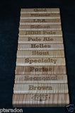 Laser Engraved Bar Tap Handles, wooden bar tap Drink, logo engraved,Tiger maple