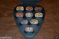 Timber Tones Leather Pick Holder, Complete Exotic Wood Pick Set, standard series