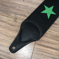 Carlino Custom Stars Green Guitar Strap