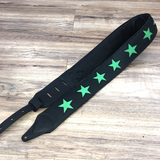Carlino Custom Stars Green Guitar Strap