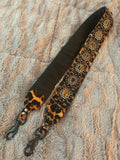 Carlino Leopard leather purse/bag strap black studs