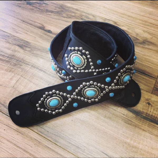 Carlino Orianthi Model Custom Turq Guitar strap