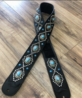 Carlino Orianthi Model Custom Turq Guitar strap