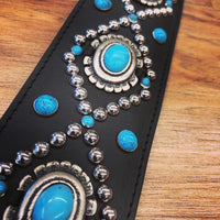 Carlino Orinathi Signature Turquoise Guitar Strap adjustable version