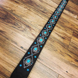 Carlino Orinathi Signature Turquoise Guitar Strap adjustable version