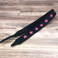 Custom Carlino Pink Star Guitar Strap